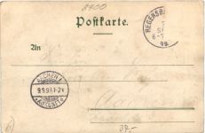 Gruss aus Regensburg - Litho