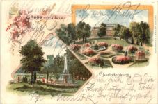 Gruss aus Charlottenburg - Flora - Litho