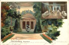 Gruss aus Charlottenburg - Mausoleum - Litho
