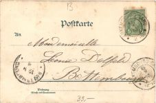Charlottenburg - Gruss aus der Flora - Litho