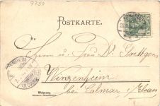 Blick auf den Höhgau - Künstler Ak C. Biese