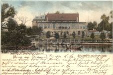 Gruss aus Dortmund - Buschmühle mit Gondelteich