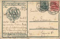 Paderborn - Kriegsgefangenen Heimkehrkarte