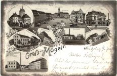 Gruss aus Mügeln - Litho
