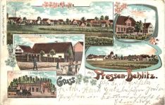 Gruss aus Pressen-Behlitz - Litho - Eilenburg