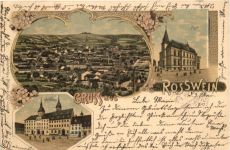 Gruss aus Roßwein - Litho