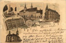 Gruss aus Rosswein - Litho