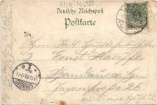 Gruss aus Lübben - Litho - Jägerkaserne