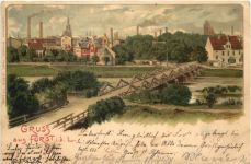 Gruss aus Forst in der Lausitz - Litho