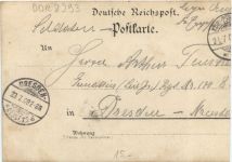 Gruss aus Gasthof Stenz bei Königsbrück - Litho