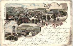 Gruss aus Geising - Altenberg - Litho