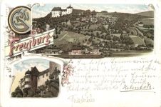 Gruss aus Freusburg - Litho - Kirchen