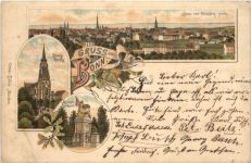 Gruss aus Bonn - Litho