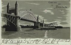 Gruss aus Bonn am Rhein - Litho