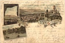 Gruss aus Bad Godesberg - Litho