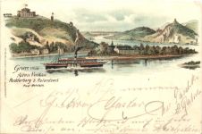 Remagen - Gruss vom Alten Vulkan - Litho
