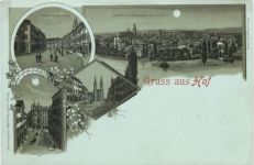 Gruss aus Hof - Litho