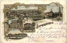 Gruss aus Schwarzenbek - Litho