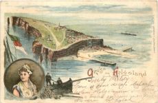 Gruss aus Helgoland - Litho