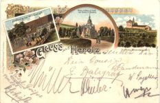 Gruss aus Herolz - Litho - Schlüchtern