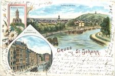 Gruss aus St. Johannrn - Litho