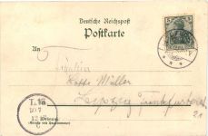 Gruss aus der Waldschänke Naunhofa - Litho