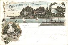 Schulau - Etablissement zum PArnass - Litho