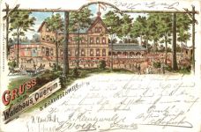 Waldhaus Querum bei Braunschweig - Litho