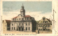 Gruss aus Hall - Rathaus mit Oberamt