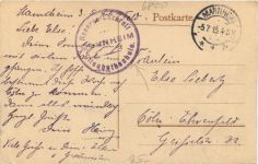 Mannheim aus der Vogelschau - Feldpost