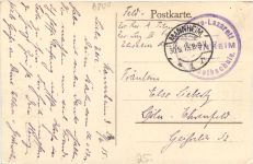 Mannheim - Großherz. Schloß - Feldpost