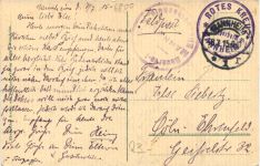 Mannheim - Oberrealschule - Feldpost