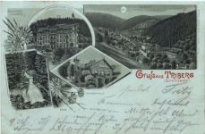 Gruss aus Triberg - Litho
