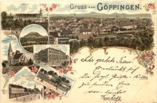 Gruss aus Göppingen - Litho