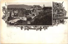 Gruss aus Tübingen - Litho