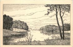 Der Silmsee bei Deutsch Eylau - Westpreussen