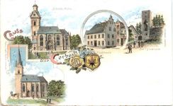 Gruss aus Corbach - Litho