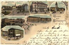 Gruss aus Mülhausen im Elsass - Litho