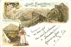 Gruss vom Staqnserhorn - Litho