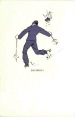 Ski Heil - Künstler Ak