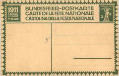 Bundesfeier Postkarte 1911