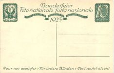 Bundesfeier Postkarte 1923