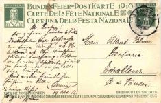 Bundesfeier Postkarte 1916
