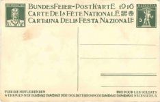 Bundesfeier Postkarte 1910