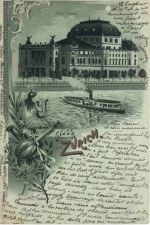 Gruss aus Zürich - Litho