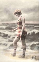 Frau in Bademode