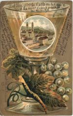 Zürich - Litho Prägekarte