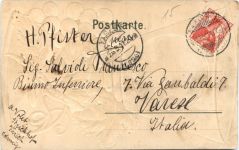 Zürich - Litho Prägekarte