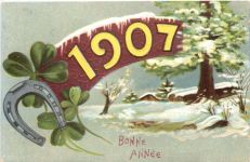 Jahreszahl 1907 - Neujahr