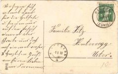 Jahreszahl 1910 - Neujahr